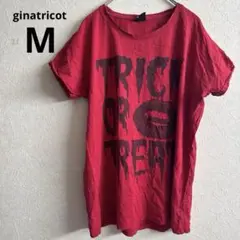 ginatricot Tシャツ Mサイズ ハロウィン 赤 レッド イラスト
