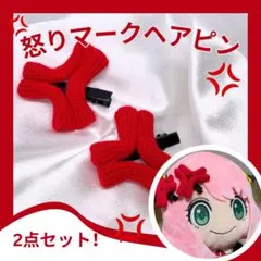 ⭐︎NEW新商品⭐︎【大人気！】怒りマークヘアピン 2点セット