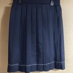 160ネイビー プリーツスカート 夏用新品　値下げ不可