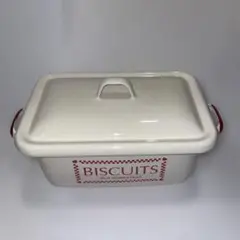 カントリー　ホーローBISCUITS缶OLDHOMESTEAD(希少)