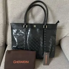 GHERARDINI ブラック トートバッグ