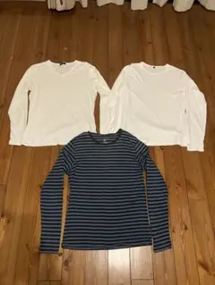 ブランド　長袖カットソー3枚セット　M⭐︎コムサイズ、無印良品