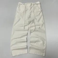 00s~ リネン イージーパンツ ワイド バギー 生成り オフホワイト