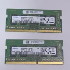 C052【 DDR4 4GB 2枚】SAMSUNG PC4-19200