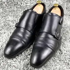 TEXCY LUXE ビジネス ダブルモンク ブラック 25.5 ゴアテックス