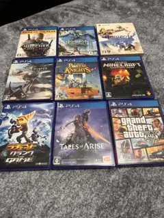 PS4ゲームソフトセット（9本）