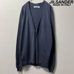 希少 JILSANDER ジルサンダー 上質 カーディガン ネイビー 34