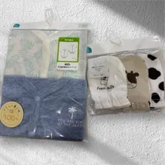 ベビー肌着とミトンセット 60cm 綿100%