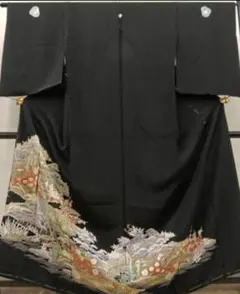未仕立て品&黒留袖【正絹 和装小物 着物 振袖 留袖 和装 訪問着 西陣織】