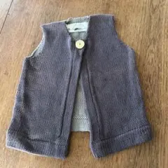 toto knits トト・コットンニット　ベスト　ジレ　美品