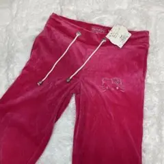 新品未使用　サンリオ　ハローキティ　ピンク　パンツ　ベロア　スエード　M サイズ