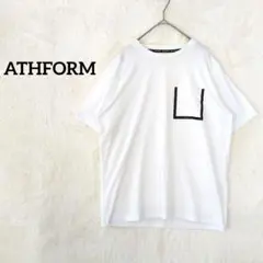 アスフォーム ATHFORM Tシャツ ホワイト Lサイズ ポケット付き