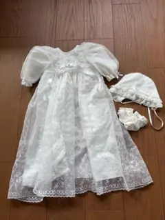セレク　ベビードレス　帽子　靴下　3点セット