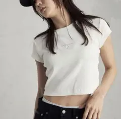 Calvin Klein モノグラムロゴ　ベイビーTシャツ　S