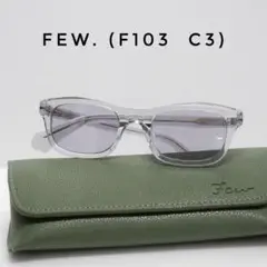 Few by new. F103 メガネ サングラス BK