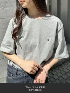 TOMMY HILFIGER グレー Tシャツ L