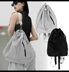 Binary01 It's Backpack ブラック　韓国　リュック