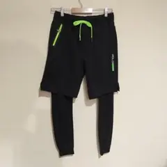 【希少】POLO SPORT ブラックショートパンツ レギンスセット