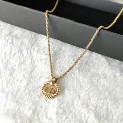 ✨美品✨ クリスチャンディオール CDロゴ サークル ツイスト ネックレス