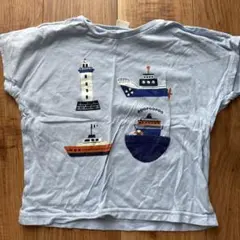 SIMPLE FREE 船と灯台のTシャツ 120
