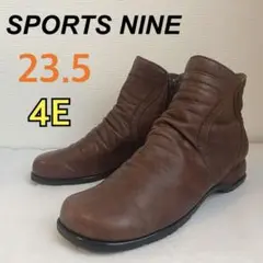 【超美品】スポーツナイン日本製 防寒 防滑 ショートブーツ 現行23.5 4E