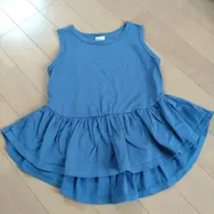Bee ペプラム トップス ノースリーブ タンクトップ 120