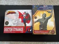 スパイダーマン ブラック&ゴールドスーツ　　ドクターストレンジ　フィギュアセット