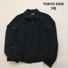 TOKYO SOIR　東京ソワール　黒　ブラウス　長袖　上品　フォーマル