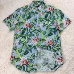 近年モデル 美品 ポロラルフローレン アロハシャツ 花柄 サイズM 総柄