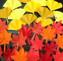 秋壁面飾り　紅葉壁面飾り　いちょう壁面飾り　9月10月11月壁面飾り①