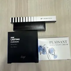 fmg&mission クッションファンデ、ナイトクリーム、口紅、リップライナー