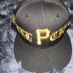 New Era キャップ 黒金