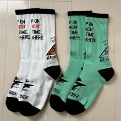 グラインドロッヂ　ソックス　2点　grindlodge 楽天市場】GRINDLODGE × INTERPLAY OBAKE SOCKS 2【ソックス