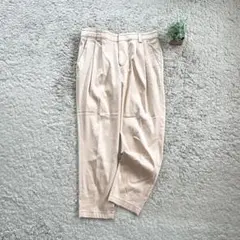 【FONCE】スラックス タック入りパンツ 薄手 軽量 ストレッチ テンセル混