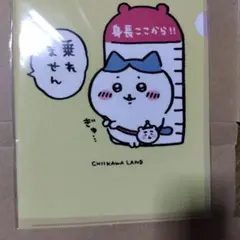 ちいかわ ハチワレ クリアファイル 乗れません