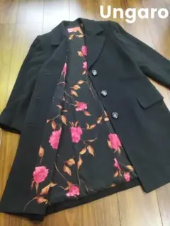 美品♪ウンガロ カシミヤ アンゴラ混 コート 7号