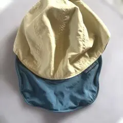 モンベル キッズキャップ mont-bell フリーサイズ リバーシブルブルー