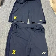 八代東　YONEX ネイビー ハーフパンツ