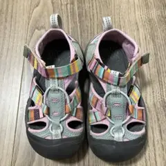 KEEN キッズ サンダル ピンク・グレー