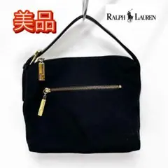 ラルフローレン ナイロン ハンドバッグ トートバッグ ブラック系