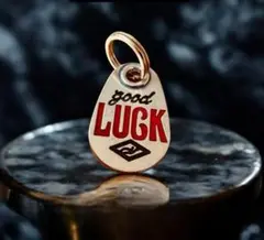 真鍮　レッド　good LUCK キーホルダー　お守り　幸運　アメカジ