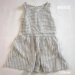BREEZE ストライプ ノースリーブワンピース 120cm　　キッズ