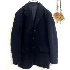 【UNITED ARROWS】メンズテーラードジャケット　ベロア　ブラック　48