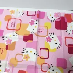 F 約94×34　ハローキティ プリント生地 　ピンク　シーチング