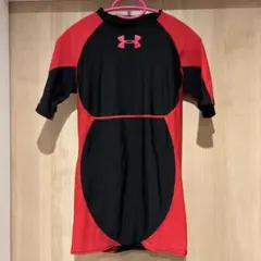極美品Under Armour コンプレッションシャツ赤黒 MD