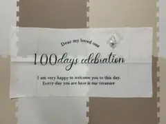 100日記念タペストリー 記念写真 100day