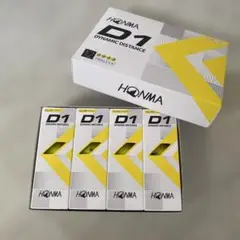 新品未使用　ホンマ　D1 ゴルフボール　イエロー