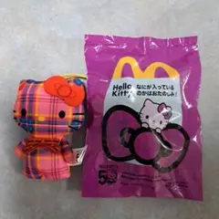 【新品未開封】マクドナルド ハッピーセット ハローキティ/タータンチェック