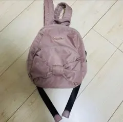 メゾピアノミニリュックくすみピンクバッグMEZZOpianoナップサックカバン