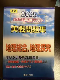 駿台2025大学入学共通テスト実践問題集地理